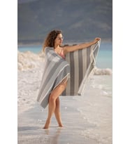 Lara Peştemal (Siyah) %80 Pamuk %20 Bambu 95x180. Banyo Havlusu, Plaj Havlusu