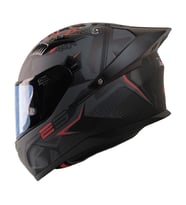 Motosiklet Kask Ece 22.R06 Double Vizörlü Full Face Spoiler Motor Kaskı Beast Black