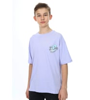 Toontoy Erkek Çocuk La Baskılı Tişört (Mavi)