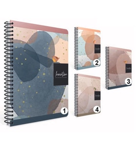GIPTA INVENTION SPİRALLİ SERT KAPAK 17x24 120YP.KARELİ DEFTER