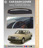 MERCEDES E SERİSİ W124 (1984-1995) Torpido Örtüsü Premium Kalite Torpido Koruma Özel Kesim UV Koruma