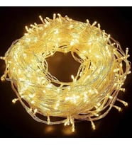 Dodes 10m 60 LED Pilli 2 Kademeli Gün Işığı Şeffaf Kablo