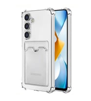 Samsung Galaxy S24 Plus Kılıf Kart Şeffaf Silikon - Şeffaf