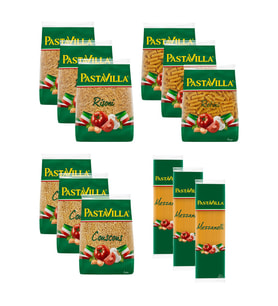 Pastavilla Makarna 500 gr 4 Çeşit 12 li Karma Paket