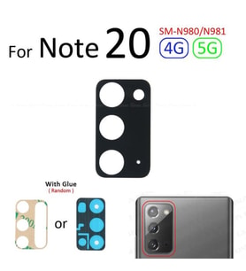 Tkgz Samsung Galaxy NOTE 20 Arka Kamera Camı Lens Yapışkanlı