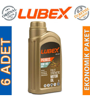 Lubex Primus MV 0W-40 1 Lt Tam Sentetik Motor Yağı (6 Adet)