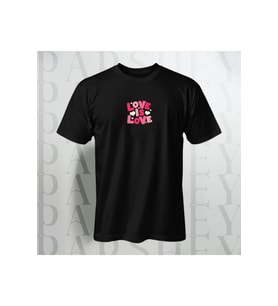 Love is Love Oversize T-Shirt Unisex Yarım Kollu Bisiklet Yaka %100 Pamuk