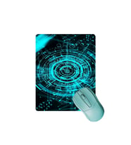 SonicTouch Fütüristik Yeşil Kaydırmaz Gaming Oyuncu Masaüstü Dikişsiz Mouse Pad 17x21cm