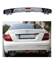 Mercedes W204 Difüzör Arka Tampon Eki 4 Egzoz Çıkışlı