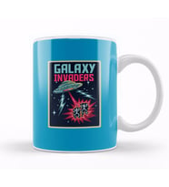 Aliens Retro Pixel Galaxy Invaders Kupa Bardak Porselen