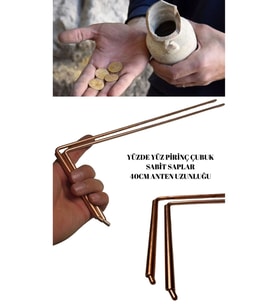 Bakırdan Altın Arama Çubuğu, Define ve Su Keşif Aracı