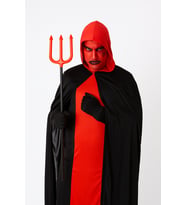 Halloween Cadılar Bayramı Şeytan Mızrağı 52 cm kırmızı 3 Çatllı Katlanabilir Korku Aksesuarı