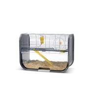 Savic Geneva Silver Anthracite Küçük Hayvan Kafesi 60x29x44h  Hamster Kafesi