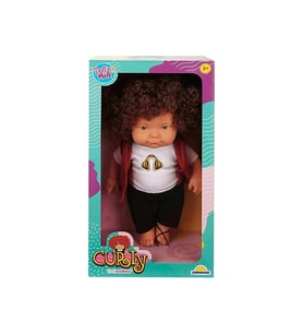 Sunman Curly Bebek 35 Cm. - Kulaklık Tişörtlü