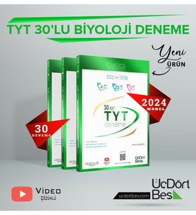 345-30'lu TYT Biyoloji Denemesi