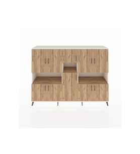 Hyperion Dolap 14 Raflı 10 Kapaklı 220x44x163 Aytaşı-Çam