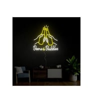 Beers & Bubbles Yazılı ve Şekilli Neon Tabela