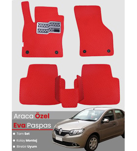 RENAULT SYMBOL 3 (2013-2020) Uyumlu EVA Paspas Tam Set–Oto Paspas,Araca Özel,Kolay Montaj