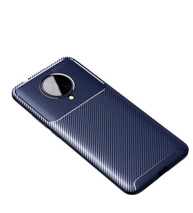 Xiaomi Redmi K30 Pro Kılıf Karbon Silikon Case (Lacivert)