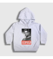 Presmono Unisex Çocuk Beyaz Michael Scofield Prison Break Kapüşonlu Sweatshirt 276058tt
