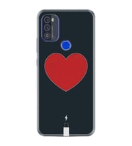 Reeder P13 Blue Max Pro 2021 Kılıf Desenli Silikon Boyun Askılı Mavi Mermer 1297