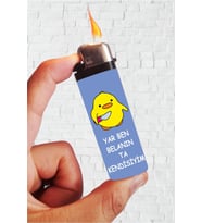 Renkli Baskılı Full Kaplamalı Gazlı Çakmak, Şık ve Dayanıklı Tasarım