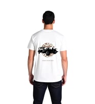 Erkek Vintage Otomobil Baskılı Kısa Kollu Tişört Yolun Kralı Tasarımı Konforlu Günlük Rahat Modern