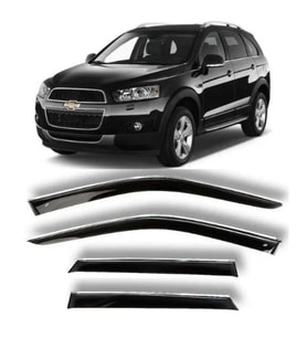 Chevrolet Captiva Uyumlu 2006 Sonrası Kromlu Cam Rüzgarlığı 4 Lü
