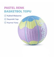 Basketbol Topu Pastel Renkli Kaymaz 5 Numara