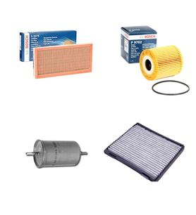 Bosch Filtre Bakım Seti Volvo S40 I 1.6 1.8 Benzin 1995-2003 Hava + Yağ F + Yakıt F. + Polen Sardes