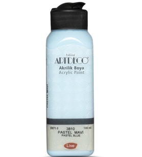 Artdeco Akrilik Boya 140 ml Pastel Mavi - 4 adet