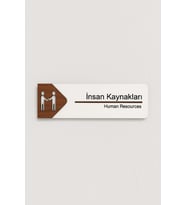 Lucena İnsan Kaynakları Ofis Oda Kapı İsimliği Yönlendirme Tabelası Levhası Kişiselleştirilebilir