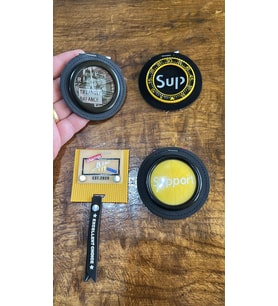 4 ADET ÇELİK ARMA SETİ DİKİŞ GİYİM AKSESUARI  6X6 CM