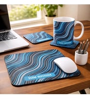 Kişiye Özel Hediye Seti  Kupa Bardak + Mouse Pad + Bardak Altlığı (3’lü Set)