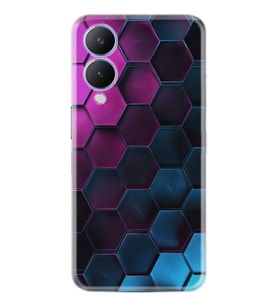 Vivo Y17s Kılıf Resimli Desenli Silikon Platinium Series Petek 1825
