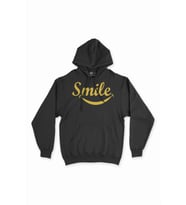 Smile Gülümse Siyah Sweatshirt Hoodie