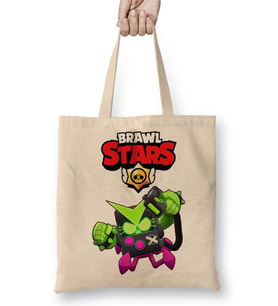 Brawl Stars Virüs 8 Bit Bez Çanta Uzun Saplı