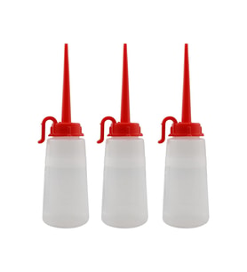 3 Adet Yumuşak Şeffaf Plastik Yağdanlık 160 ml