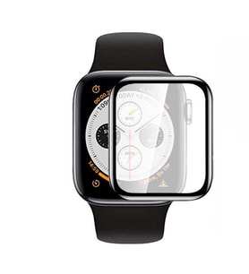 Apple Watch 44mm Mat Eko Pet Saat Ekran Koruyucu (Siyah)
