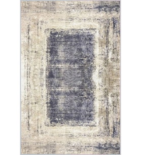 Eliana Home Baskılı, Yıkanabilir Kaymaz Taban Salon Halısı LNA0280-SD734 100x150 cm (Mavi)