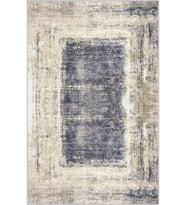 Eliana Home Baskılı, Yıkanabilir Kaymaz Taban Salon Halısı LNA0280-SD734 100x150 cm (Mavi)