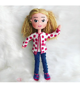 Şirin Cemre Bebek Amigurumi Organik Oyuncak