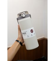 316 L Çelik 1200 ML  Vakumlu Soğuk Pipetli Matara Suluk cin413by-12