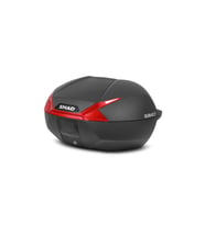 Motosiklet Kurye Arka Top Case Çanta Kırmızı Reflektör Kilitli Shad Motor Çantası Bagaj Hacim 47 lt