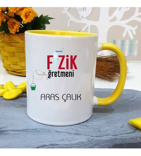 Fizik Öğretmenine Özel Öğretmenler Günü Hediyesi Kişiye Özel Kupa Bardak