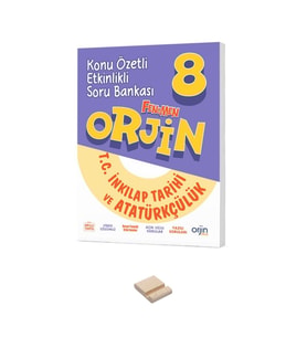LGS 8. Sınıf Orjin Konu Özetli Etkinlikli İnkılap Soru Bankası ve Telefon Standı