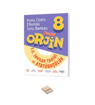 LGS 8. Sınıf Orjin Konu Özetli Etkinlikli İnkılap Soru Bankası ve Telefon Standı