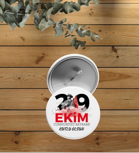 29 Ekim`e özel buton rozet 10 Adet