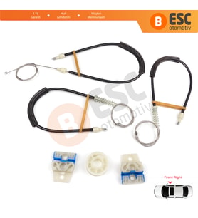 VW Polo Vento MK5 6R 6C 61 2009-2022 4/5 Kapı 6R4837462 İçin Elektrikli Ön Sağ Cam Kriko Tamir Seti