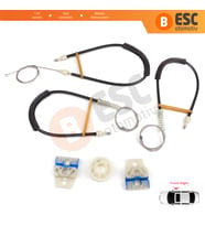 VW Polo Vento MK5 6R 6C 61 2009-2022 4/5 Kapı 6R4837462 İçin Elektrikli Ön Sağ Cam Kriko Tamir Seti